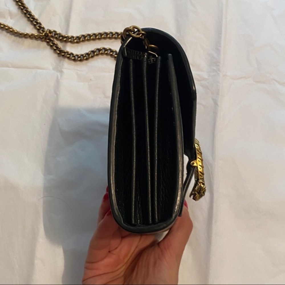 GUCCI Calfskin Garden Dionysus Chain Wallet Black - Picture 6 of 16